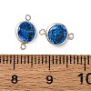 925 Streling Silver Pave Cubic Zirconia Birthstone Connector Charms STER-NH0001-80P-07-3