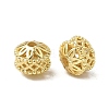 Brass Hollow Column Beads KK-K293-58G-1