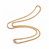 304 Stainless Steel Curb Chain Necklaces NJEW-P147-03G-1