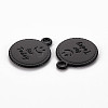 Spray Painted Alloy Pendants LS-PALLOY-Q433-030I-RS-2