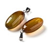 Natural Agate Dyed Pendants G-Q016-03J-2