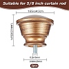 Gorgecraft Plastic Round Curtain Rod Finials FIND-GF0002-88A-2