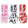 720Pcs 6 Styles Opaque Plastic Beads KY-YW0001-82-2