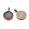 Alloy Pendant Cabochon Settings LS-PALLOY-2419-R-FF-1