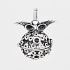 Brass Hollow Cage Pendants LS-KK-J189-08AS-1