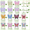 DIY Butterfly Dangle Earring Making Kit DIY-TA0006-34-3