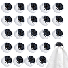 24Pcs Self-adhesive ABS Towel Storage Hook AJEW-GO0004-96-1