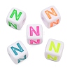 Opaque Acrylic Enamel European Beads AC-ACBA1794-04N-1