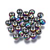 Rack Plating Rainbow Color 304 Stainless Steel Beads STAS-S119-081B-01-1