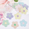 Macaron Color 5-Petal Flower Shape Iron on/Sew on Computerized Embroidery Polyester Clothing Patches DIY-WH0401-62-4