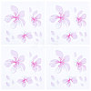 Waterproof Cherry Blossom PET Waterpoof Car Stickers DIY-WH0366-46-1