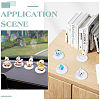 85Pcs Flat Round Acrylic Action Figure Display Pedestals ODIS-FG0002-14A-5