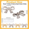 12Pcs 2 Colors Bowknot Alloy Decorative Buckles FIND-CP0003-71-2