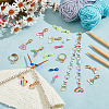 Rainbow DIY Knitting Tool Sets HJEW-NB00058-4