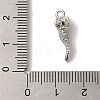 Rack Plating Brass Micro Pave Cubic Zirconia Pendant KK-A229-03A-P-3