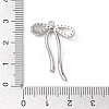 Rack Plating Brass Micro Pave Clear Cubic Zirconia Pendants KK-H463-12P-3