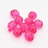 Faceted Transparent Acrylic Round Beads DB8MM-M-2