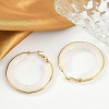 304 Stainless Steel Hoop Earrings For Women EJEW-B113-02G-04-3