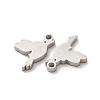 Non-Tarnish 304 Stainless Steel Charms STAS-M089-17P-2