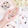 SUNNYCLUE 40Pcs 2 Styles Acrylic & Alloy Pendants FIND-SC0001-53-3