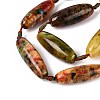 Dyed Natural Agate Beads Strands G-T142-02-3