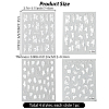 4Pcs 4 Styles Flower Pattern Self Adhesive PET Nail Art Stickers Decals MRMJ-SP0001-22-2