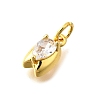 Brass Micro Pave Cubic Zirconia Pendants KK-Z102-03G-02-2