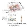 48Pcs 8 Colors Valentine's Day Theme Alloy Enamel Pendants ENAM-FS0002-51-4