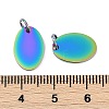Ion Plating(IP) 304 Stainless Steel Stamping Blank Tag Charms LS-STAS-I311-34RC-2