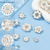 32Pcs 8 Style Brass & Alloy Rhinestone Cabochons FIND-FG0002-86-3