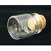 Glass Wishing Bottle Bead Containers X-CON-Q011-2