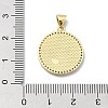 Brass Micro Pave Clear Cubic Zirconia Pendants KK-A221-28B-G-3