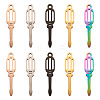 Biyun 10Pcs 5 Colors 304 Stainless Steel Pendants FIND-BY0001-02-1