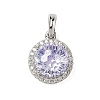 925 Sterling Silver Pave Cubic Zirconia Pendants STER-B009-01B-05-1