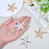 4Pcs 2 Colors Zinc Alloy Hair Barrettes PHAR-SP0001-24-3