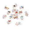 Craftdady 20Pcs 5 Colors Resin Imitation Pearl Pendants FIND-CD0001-35-3