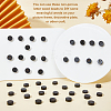 26Pcs 26 Styles Flat Round with Letter Wooden Cabochons WOOD-GA0001-28-6
