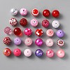 Mixed Style Acrylic and Resin Beads MACR-WH0007-76-1