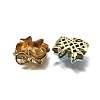 Brass Micro Pave Cubic Zirconia Charms KK-Q043-02G-2