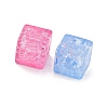 Transparent Crakle Acrylic Beads PACR-Q008-25-2