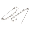 304 Stainless Steel Safety Pins Brooch Findings STAS-K252-05D-P-2