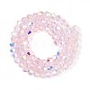 Transparent Glass Beads Strands LS-EGLA-N021-4mm-06-2