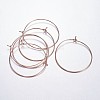 Brass Wine Glass Charm Rings Hoop Earrings X-EC067-4RG-1