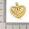 Rack Plating Brass Micro Pave Cubic Zirconia Pendants KK-I716-13G-3