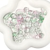 150Pcs Gradient Color Transparent Glass Beads GLAA-YW0004-91G-1