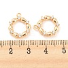 Brass Micro Pave Cubic Zirconia Pendants LS-X-KK-E090-21G-3