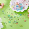 100Pcs 10 Style Transparent Acrylic Pendants PALLOY-TAC0229-5