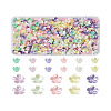  Jewelry 550Pcs 11 Colors Spray Paint ABS Plastic Imitation Pearl Beads MACR-PJ0001-06-23