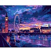 Night View of The Seine Theme DIY Diamond Painting Kit PW-WG0613E-06-1