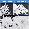 Flower Pattern Polyester Embroidered Lace Appliques DIY-WH0308-455B-6